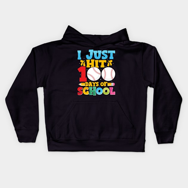 I Just Hit 100 Days of School Kids Hoodie by sufian